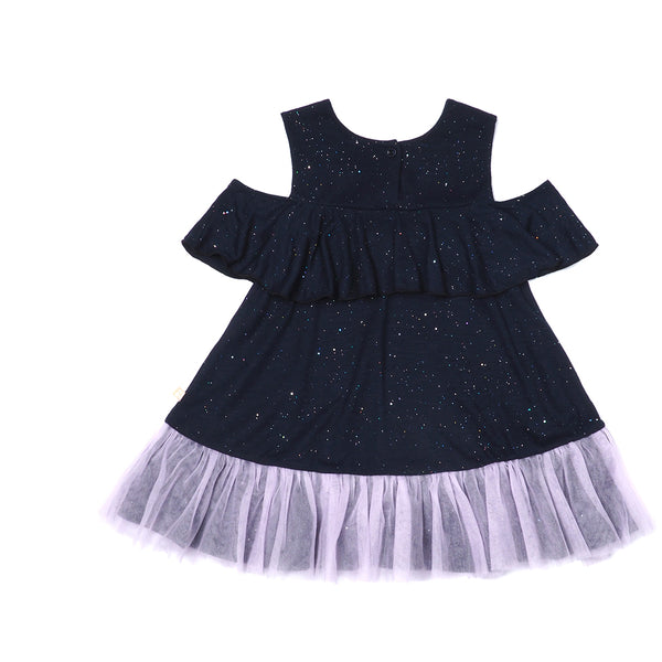 EASYEO Ocean Waves Sparkling Toddler Romper Dress