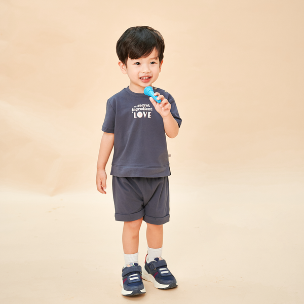 Little Foodie Baby Loose Fit T-Shirt (Blue) OETEO Singapore