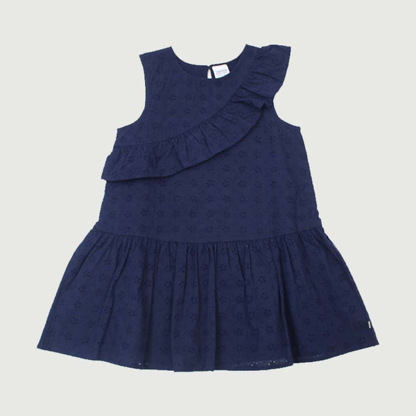 Toddler Girl Drop Waist Ruffle Dress