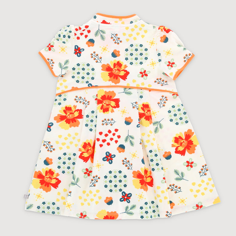 Abundance Of Blooms Toddler Girl Cheongsam Dress