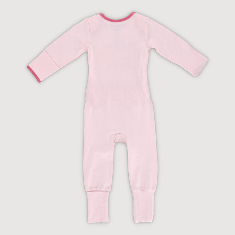 Tropical Land Baby Easywear Romper (Pink)