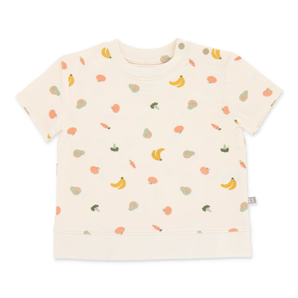 OETEO Little Foodie Baby Loose Fit T-Shirt (Yellow)