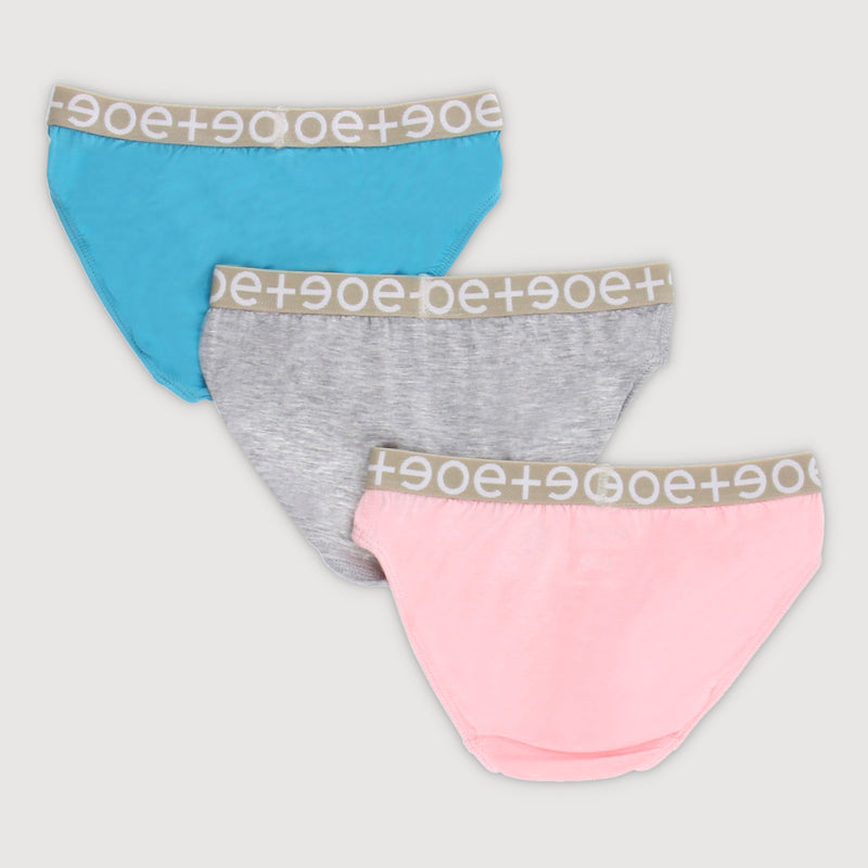 All Things Wonder Girl Bamboo Underwear Panties 3PC Bundle (Pink)