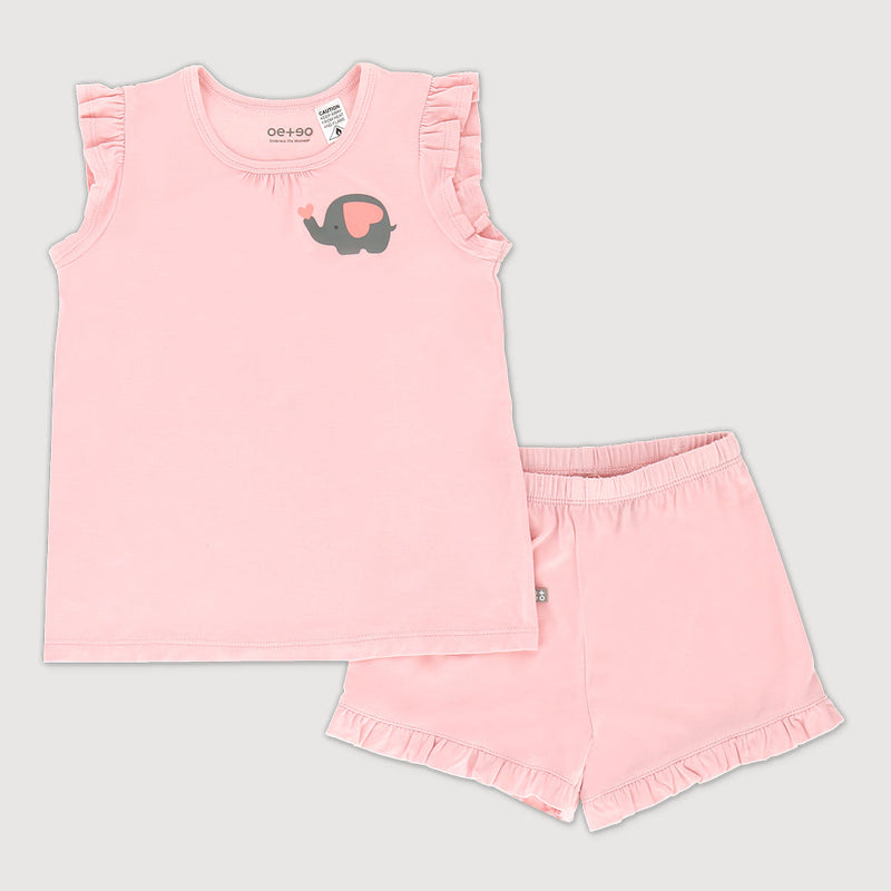 All Things Wonder Bamboo Toddler Flutter Sleeve Set (Pink) | OETEO Singapore