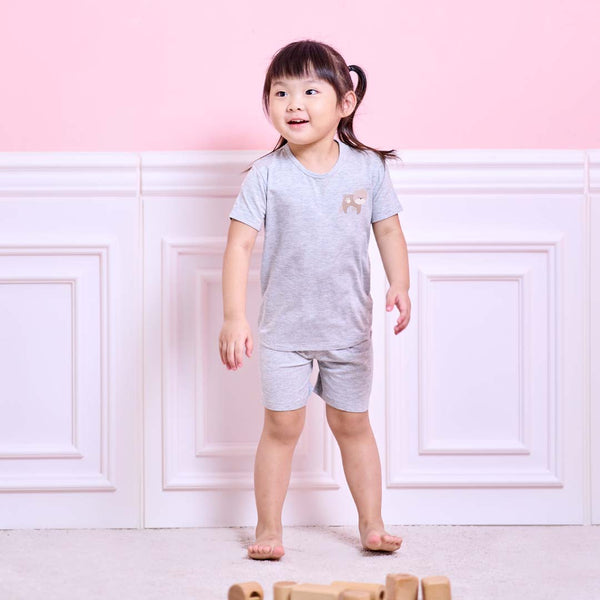 All Things Wonder Bamboo Toddler Basic Tee Set (Grey) | OETEO Singapore